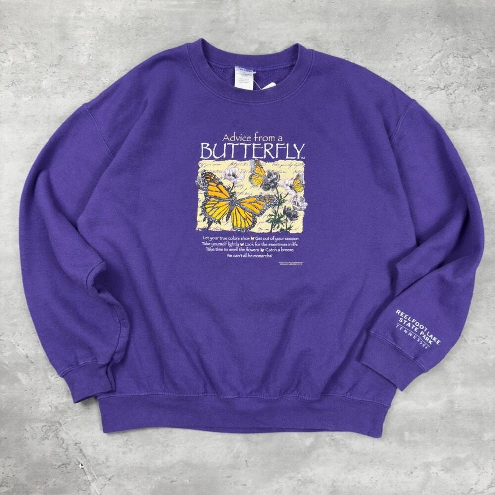 Vintage Advice From A Butterfly Reelfoot Lake State Park Tennessee Sweatshirt
